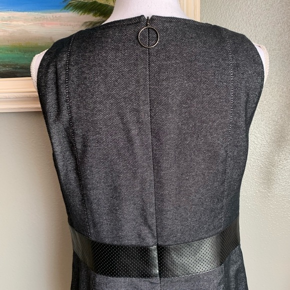 Akris Punto Black Gray Sleeveless Dress Size 14 - Picture 6 of 17